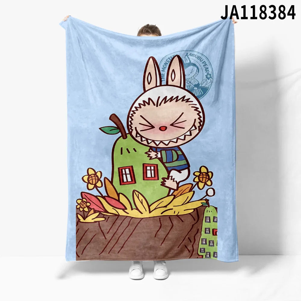 Plaid Labubu™ Douillet 150x200 cm – Couverture Hiver Ultra Douce & Cadeau Fan Labubu