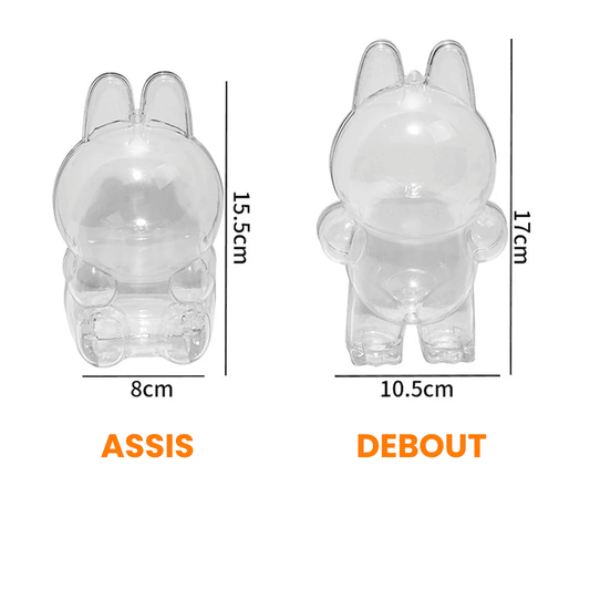 Protection figurine Labubu rigide