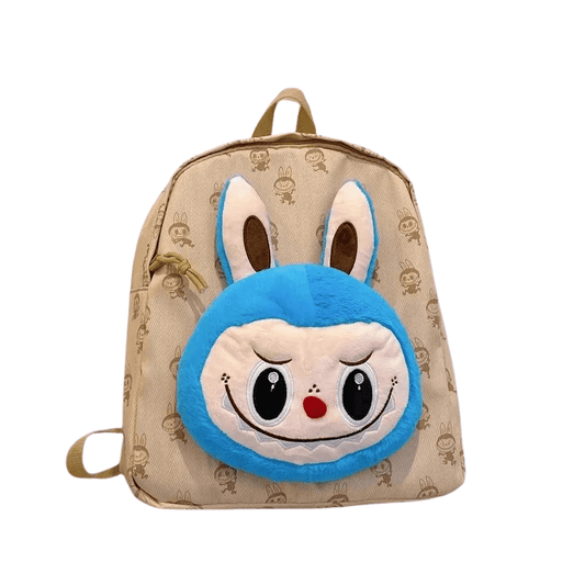 Sac Labubu lycée luxe grosse tête en relief