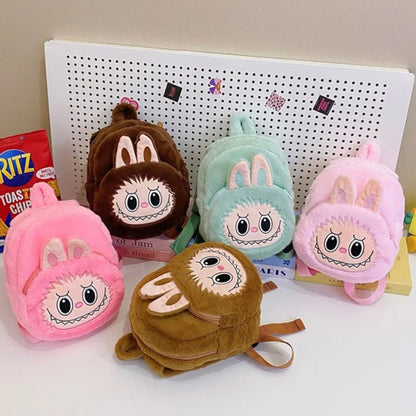 Sac à dos peluche Labubu kawaii vue de face