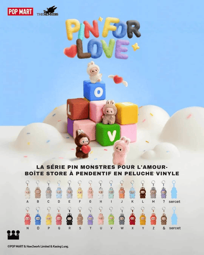 Porte-Clés Labubu Pin For Love en peluche