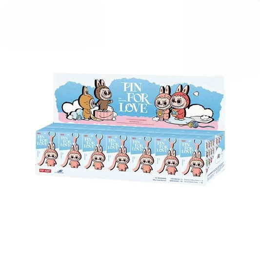 Coffret Labubu Pin For Love N à Z 14 Porte-Clés Collector