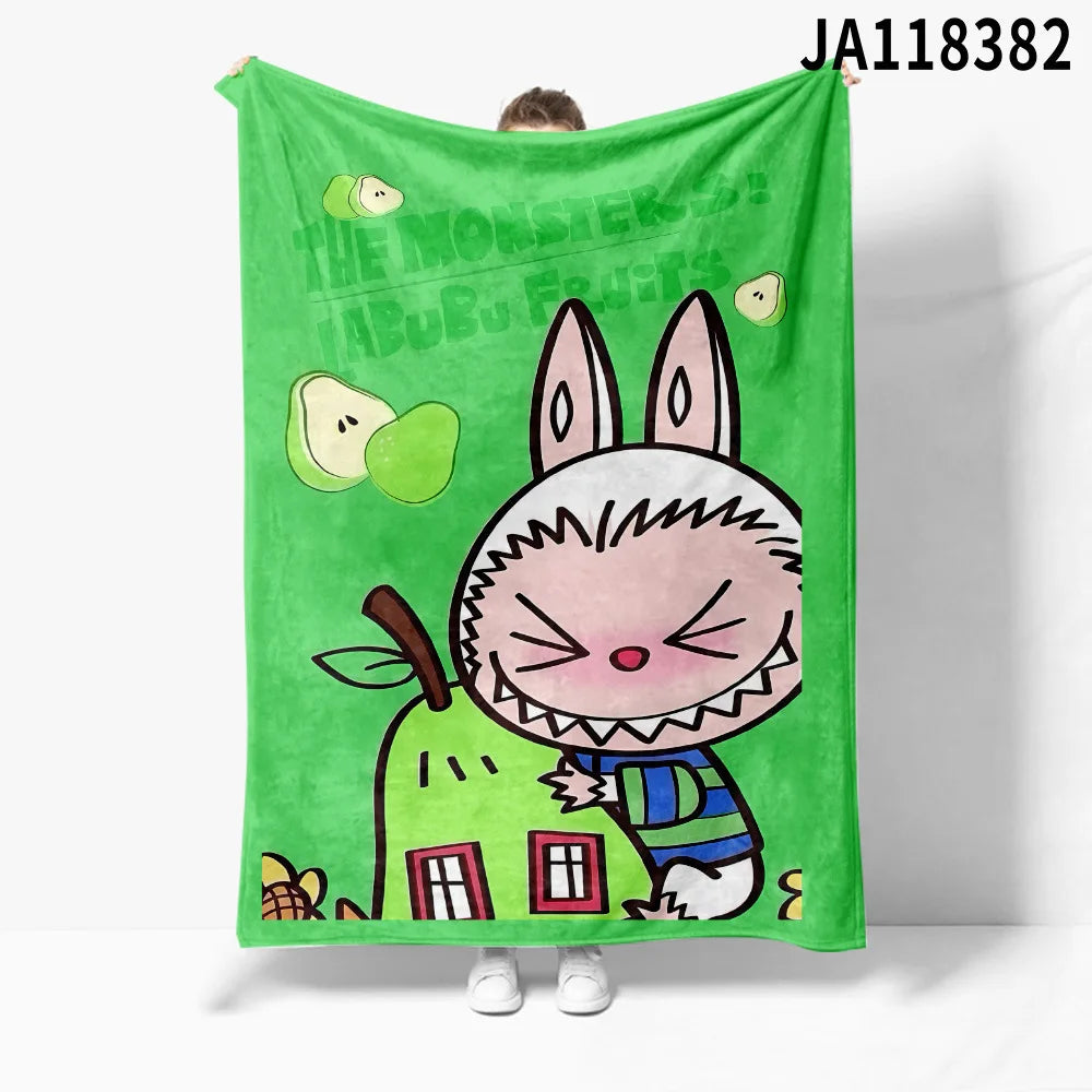 Plaid Labubu™ Douillet 150x200 cm – Couverture Hiver Ultra Douce & Cadeau Fan Labubu