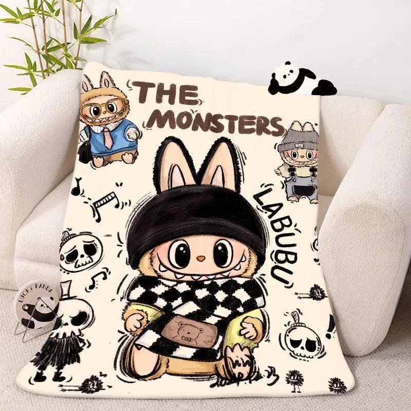 Couverture Labubu décoration chambre enfant