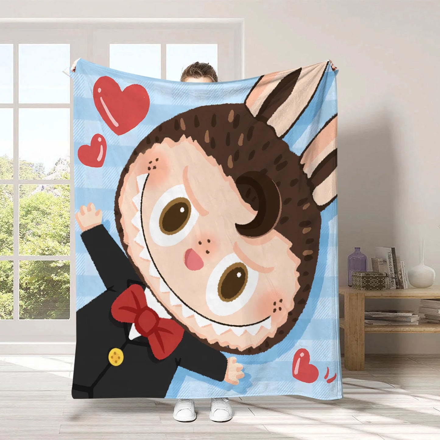 Plaid Labubu™ Douillet 150x200 cm – Couverture Hiver Ultra Douce & Cadeau Fan Labubu