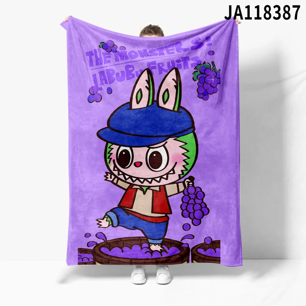 Plaid Labubu™ Douillet 150x200 cm – Couverture Hiver Ultra Douce & Cadeau Fan Labubu