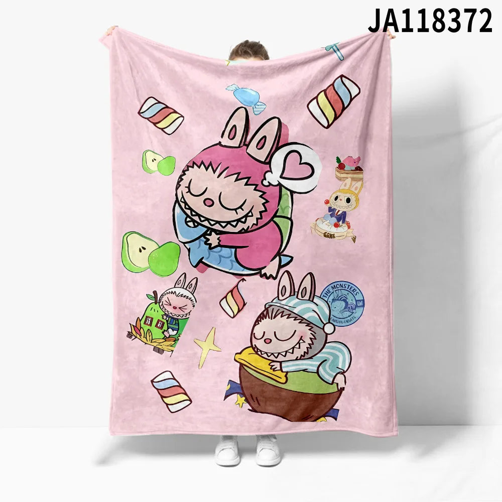 Plaid Labubu™ Douillet 150x200 cm – Couverture Hiver Ultra Douce & Cadeau Fan Labubu