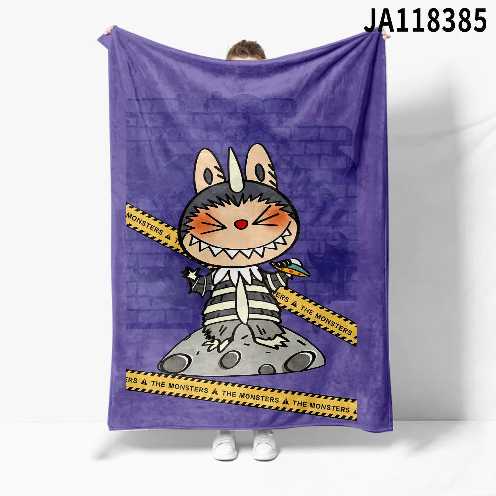 Plaid Labubu™ Douillet 150x200 cm – Couverture Hiver Ultra Douce & Cadeau Fan Labubu