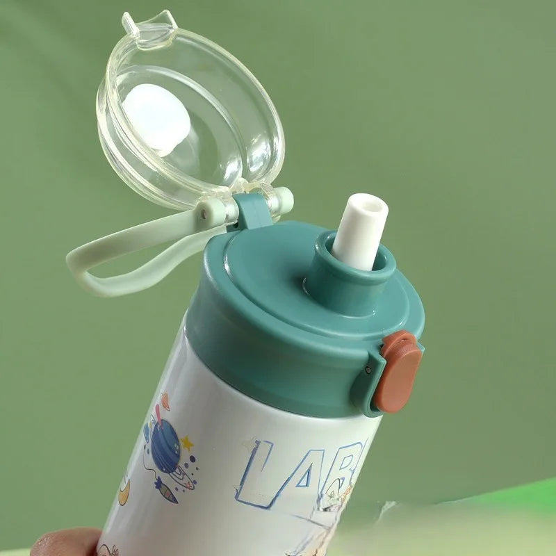 Gourde Labubu rose kawaii avec personnage