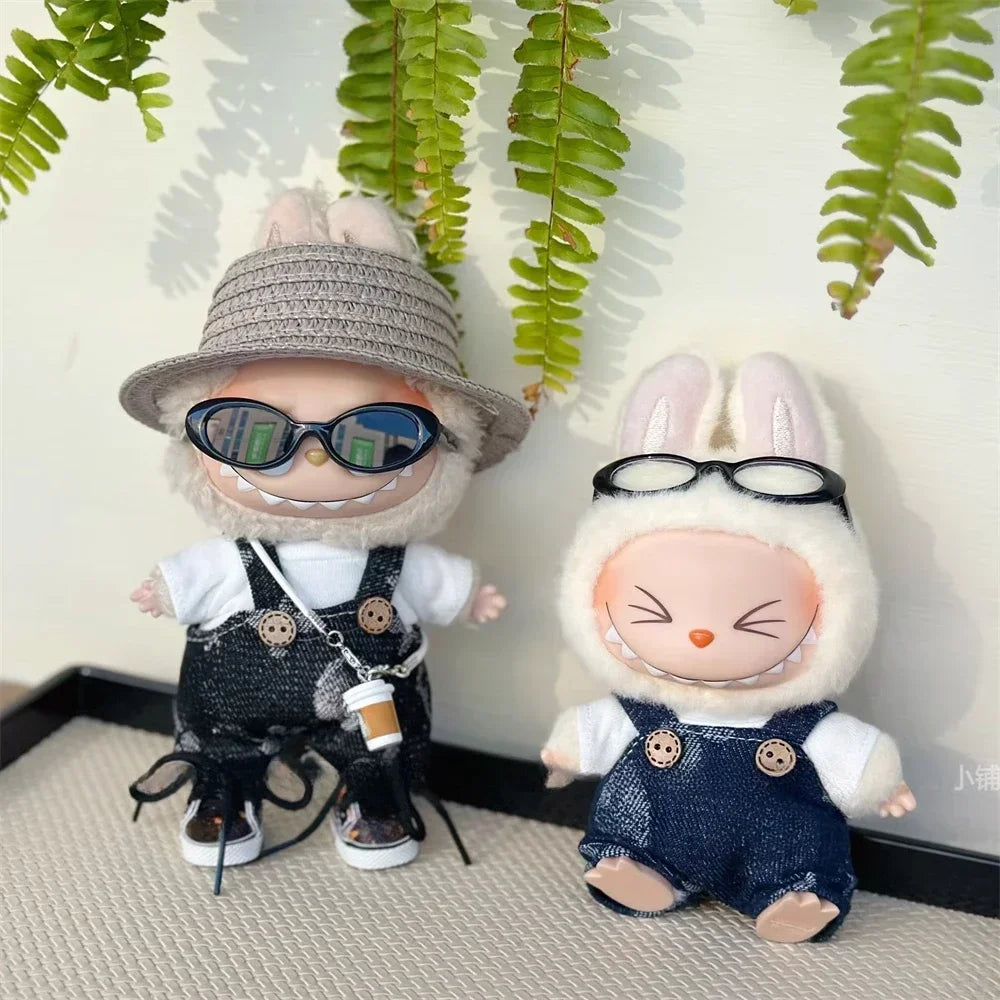 Lunettes solaires noires pour Labubu figurine