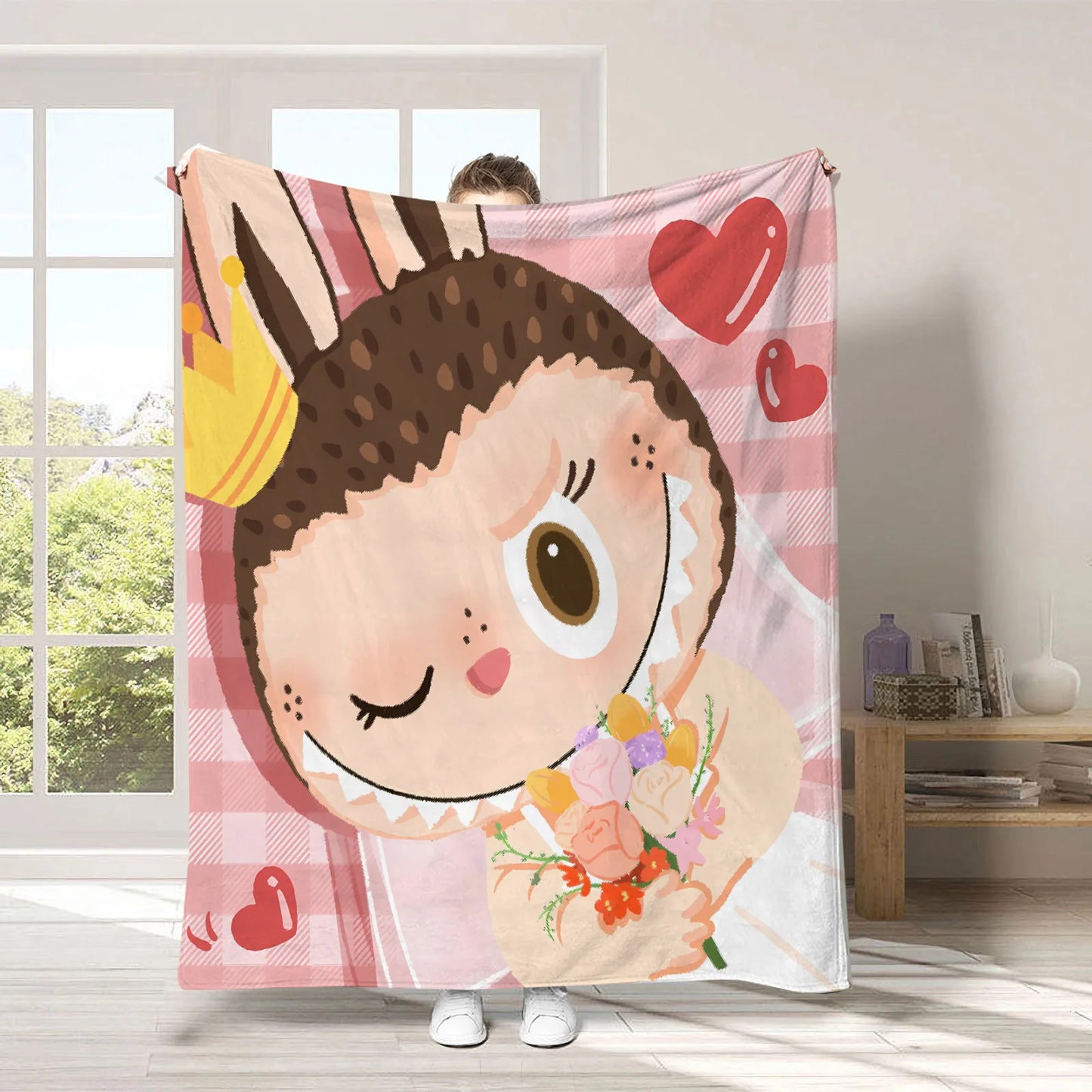 Couverture Labubu premium pour lit et canapé