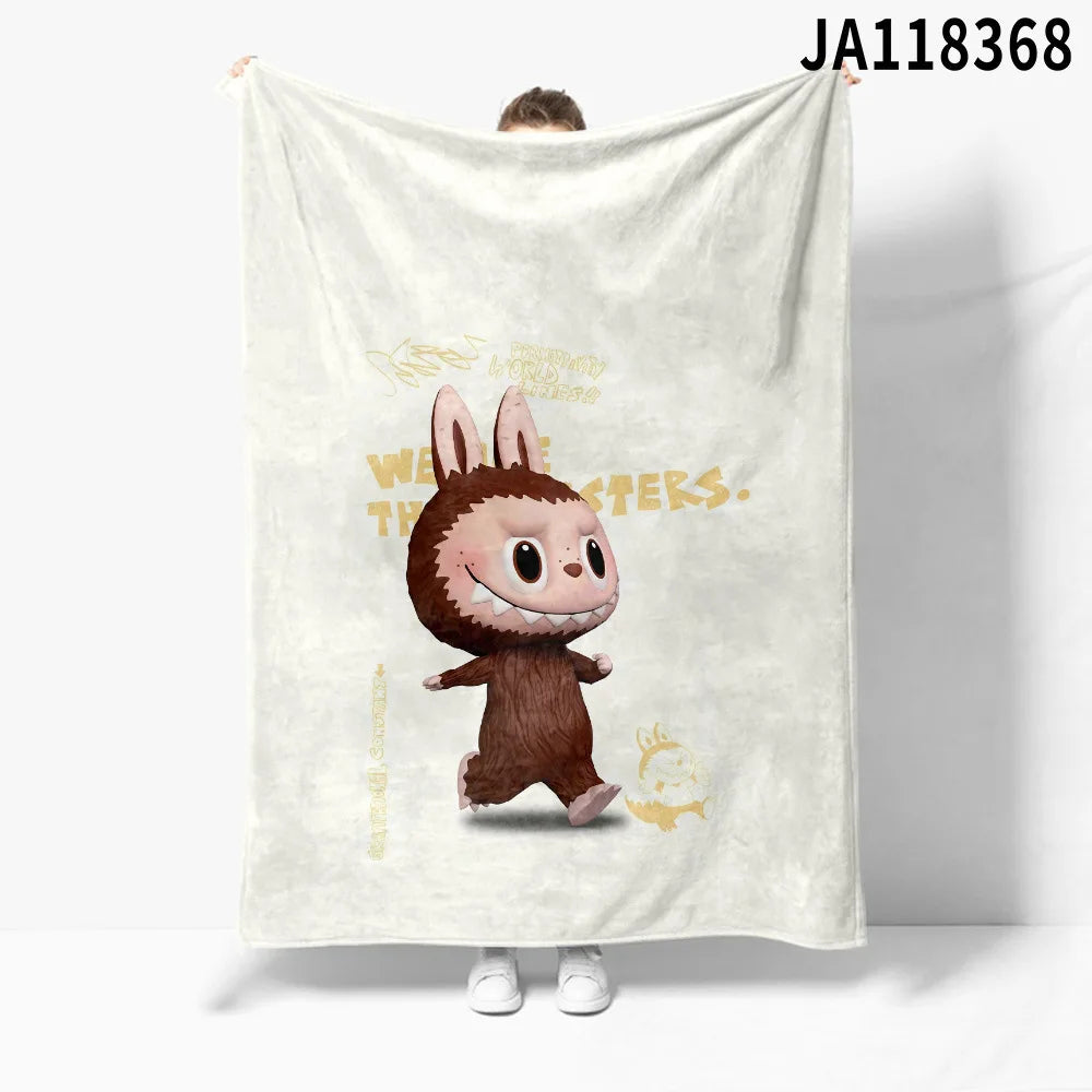 Plaid Labubu™ Douillet 150x200 cm – Couverture Hiver Ultra Douce & Cadeau Fan Labubu