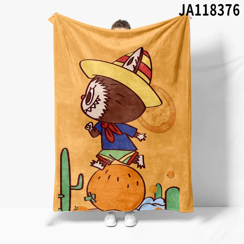 Plaid Labubu chaud et douillet idée cadeau hiver