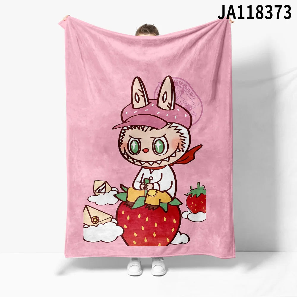 Couverture Labubu grande taille ultra douce