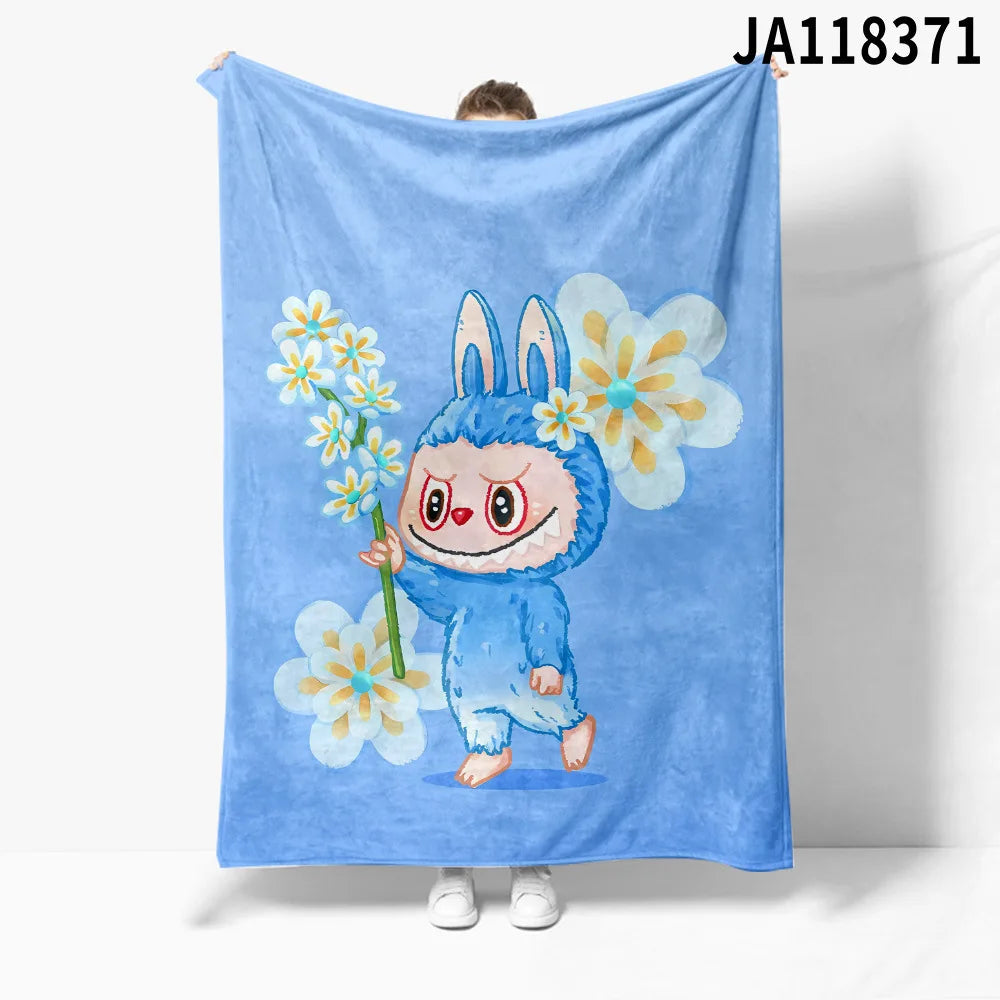 Plaid Labubu™ Douillet 150x200 cm – Couverture Hiver Ultra Douce & Cadeau Fan Labubu