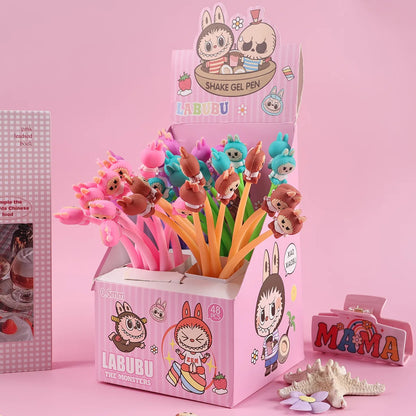 Stylo Labubu tête 3D kawaii