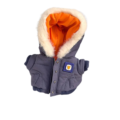 Veste doudoune Labubu bleu marine