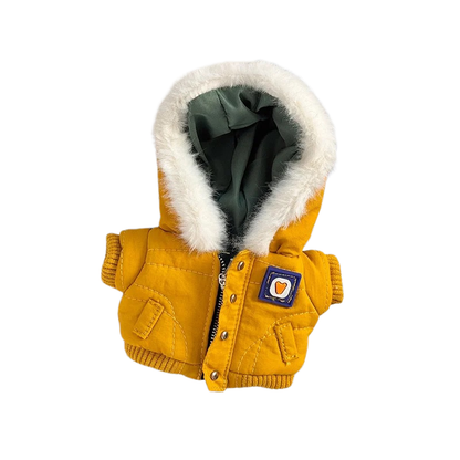 Veste doudoune Labubu hiver jaune